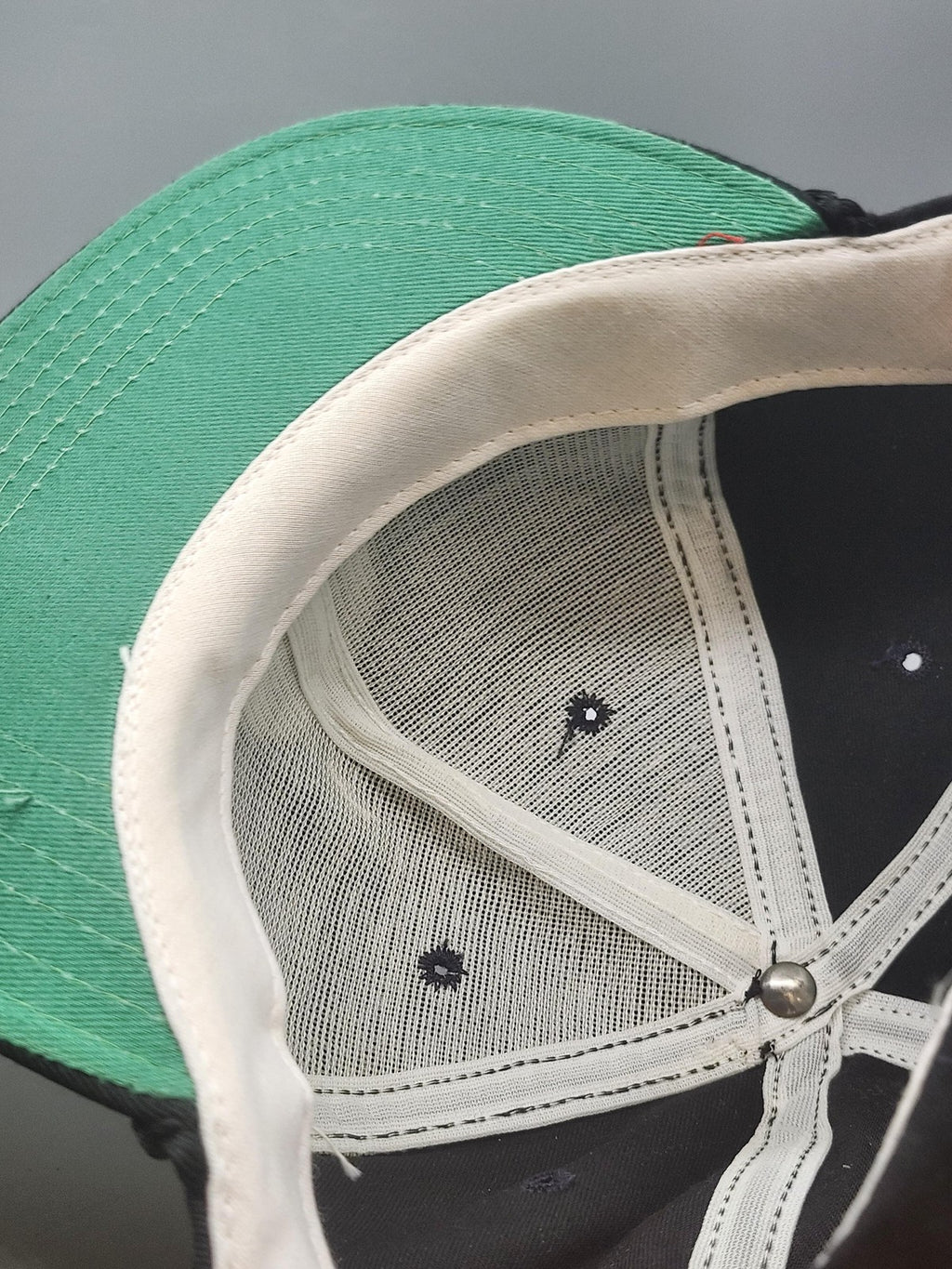 Vintage Old Marsh Golf Club Hat Cap Snap Back Mens L Black Rope New Era 90s