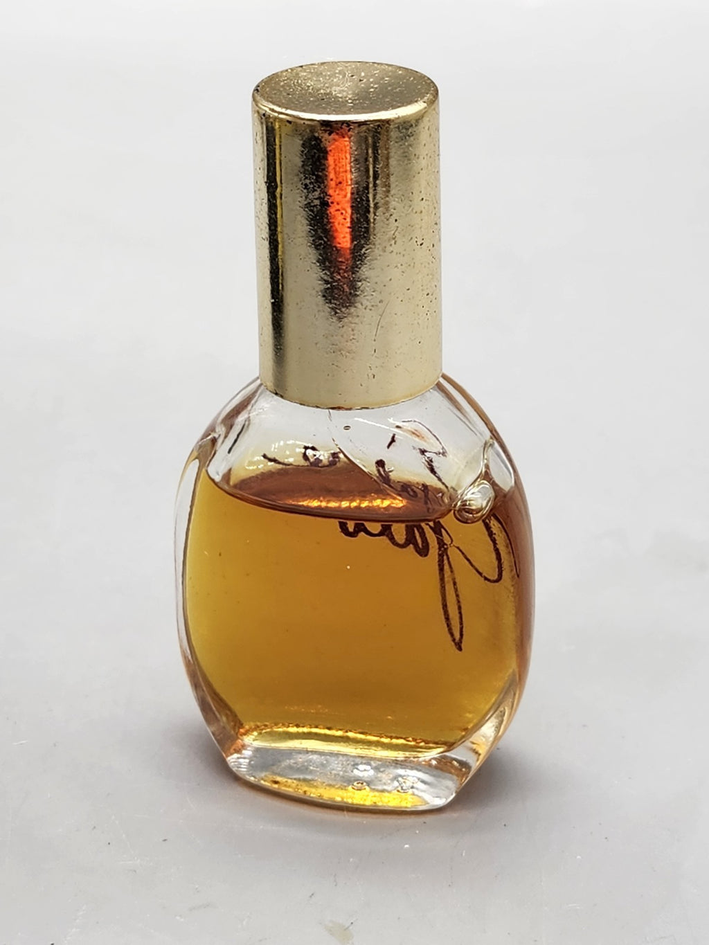 Vintage Faberge Galore Perfume Splash Bottle Partial Gold Cap