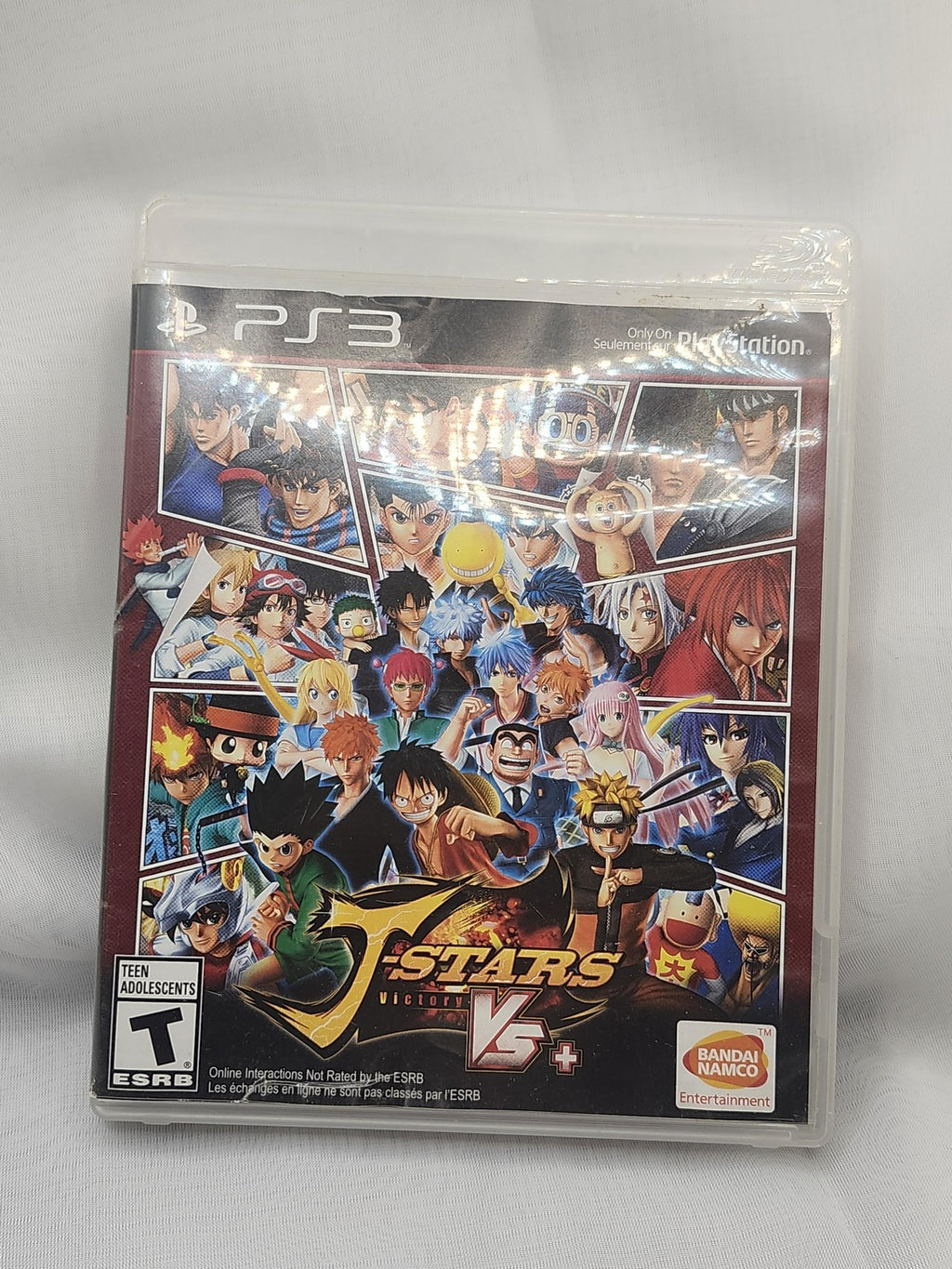 J-Stars Victory Vs+ PlayStation 3 PS3 Game Disc Bandai NTSC-U/C 2015 Fighting