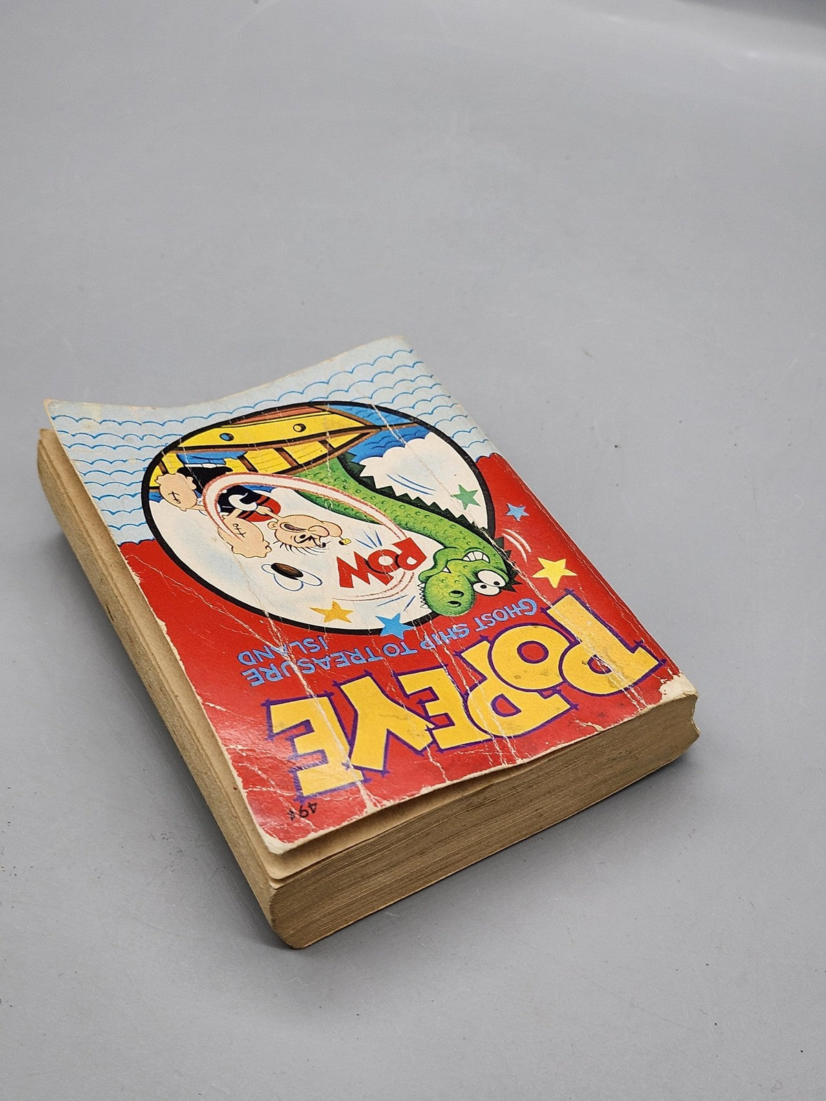 Vintage 1967 Popeye Ghost Ship To Treasure Island Whitman Big Little Book PB