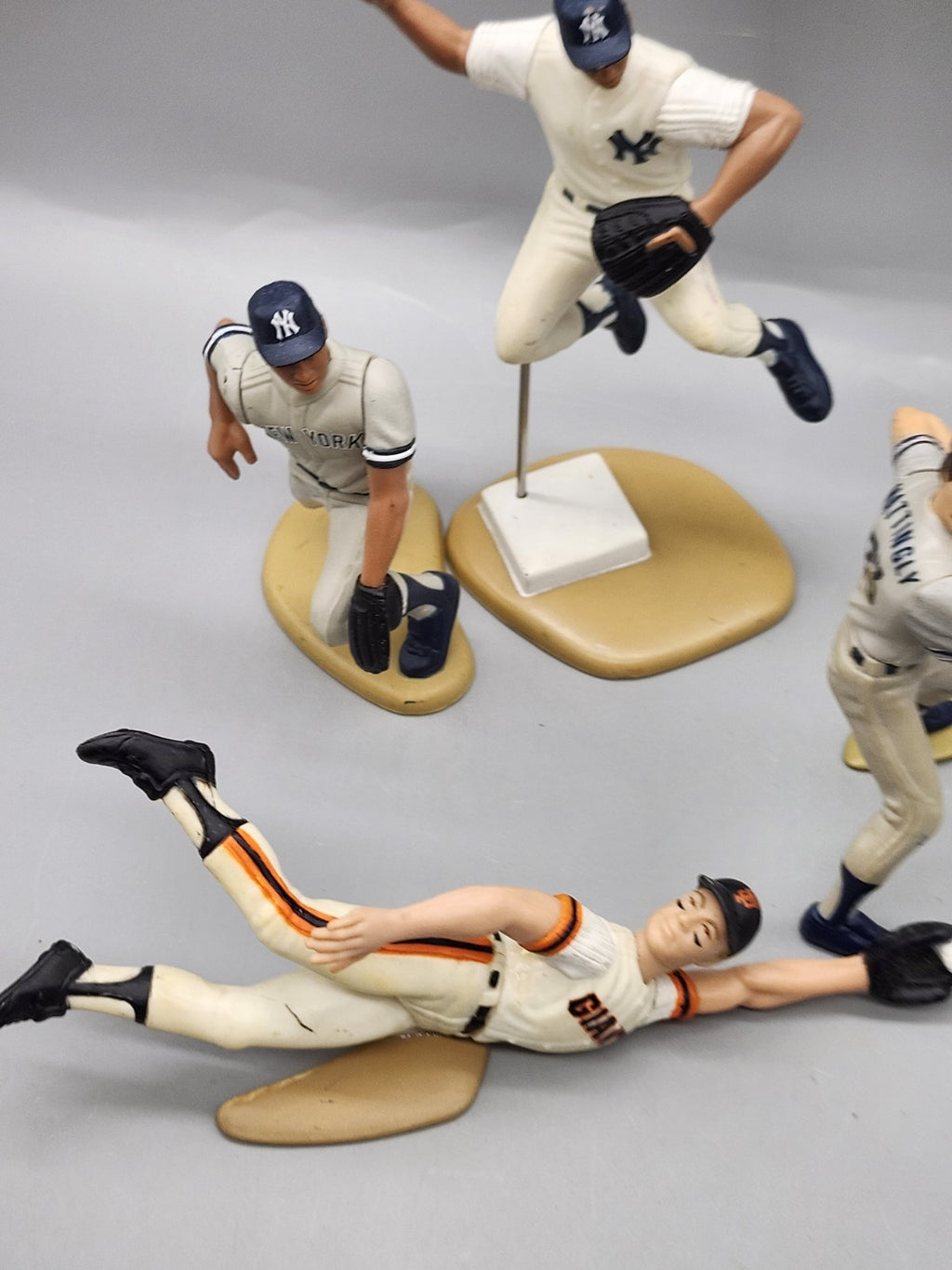 MLB Baseball Player Figurines Lot Yankees Giants 1996 1999 4 Figures