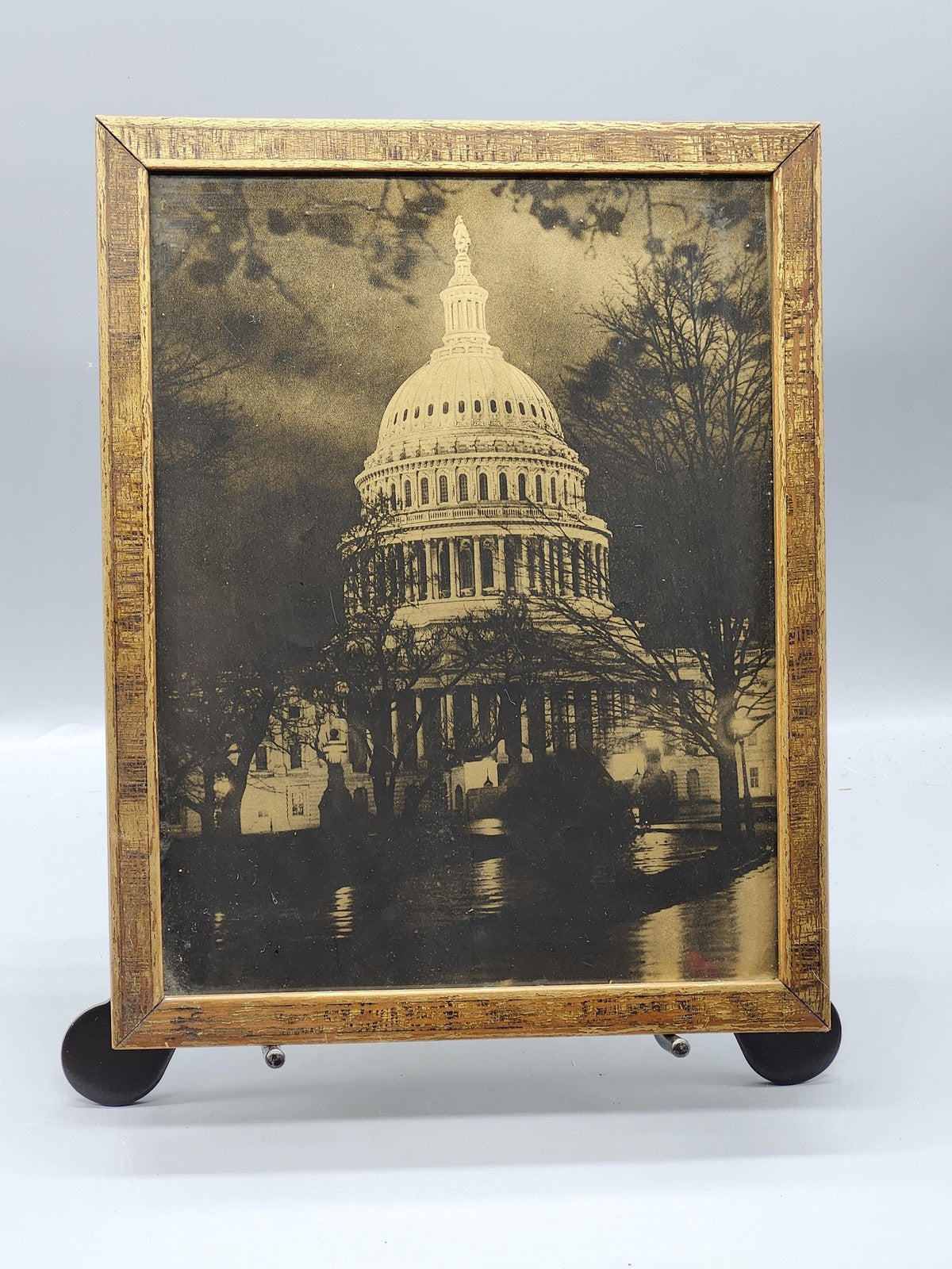 Washington DC Capitol Sepia 8x10 Photograph Framed Architecture USA Wall Art