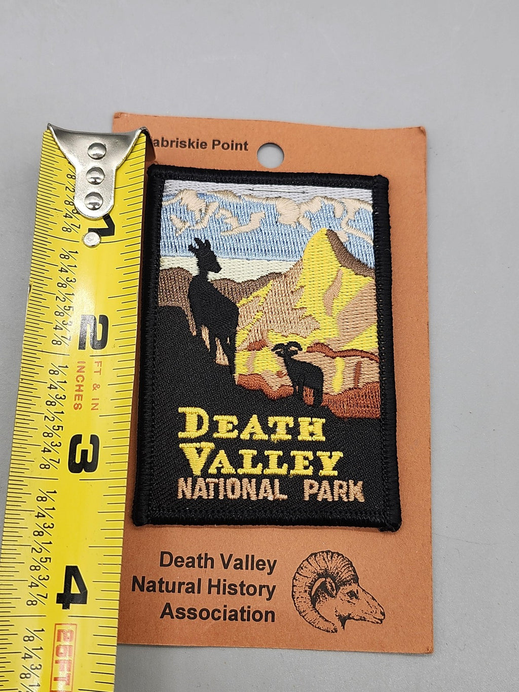 Death Valley National Park Patch Zabriskie Point Sheep Multicolor Souvenir