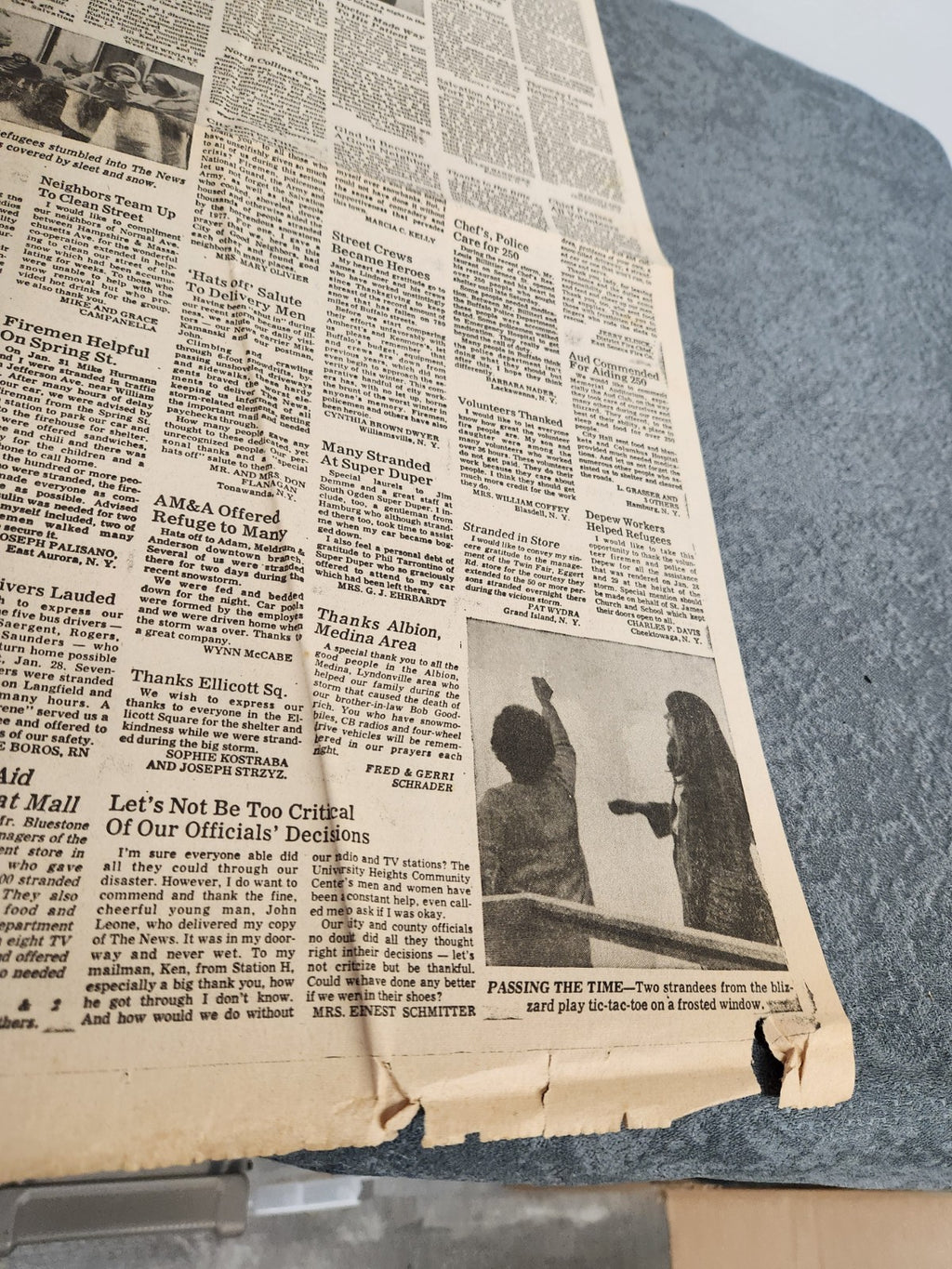 Vintage 1977 Buffalo Evening News Blizzard of '77 Special Magazine Newspaper...