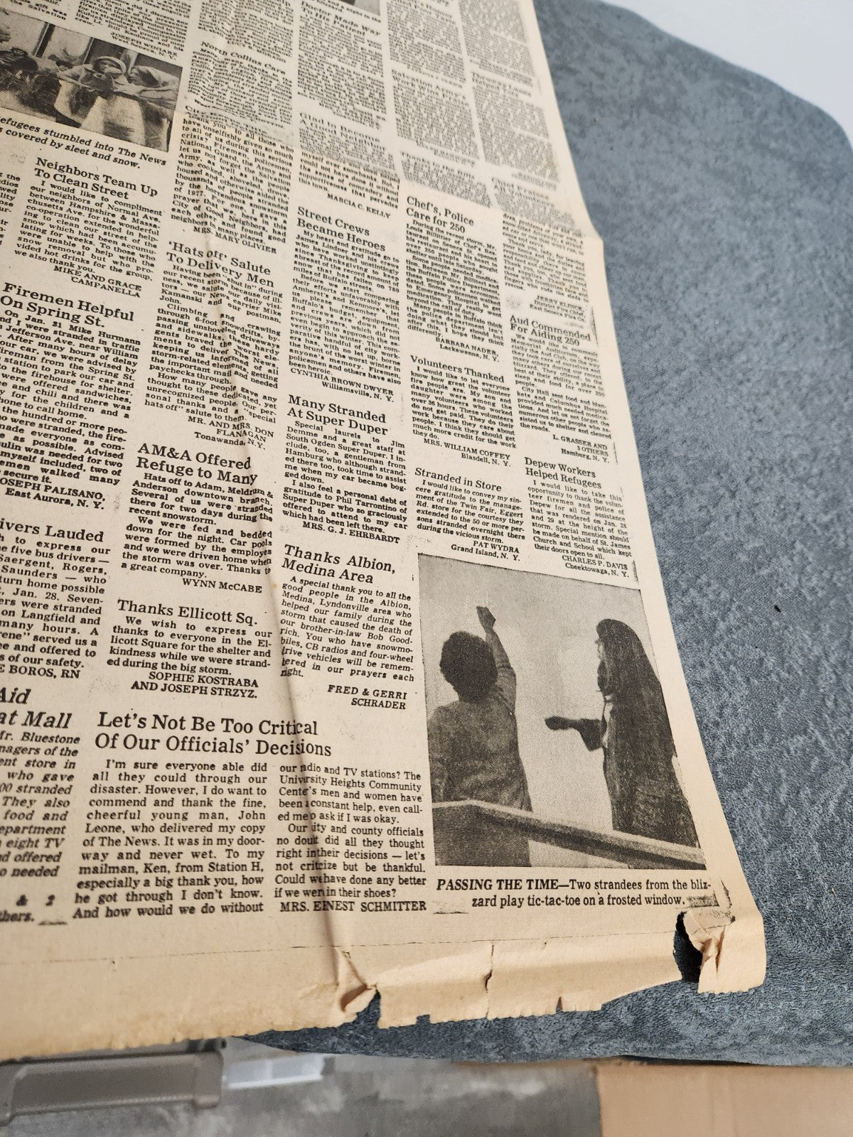 Vintage 1977 Buffalo Evening News Blizzard of '77 Special Magazine Newspaper...