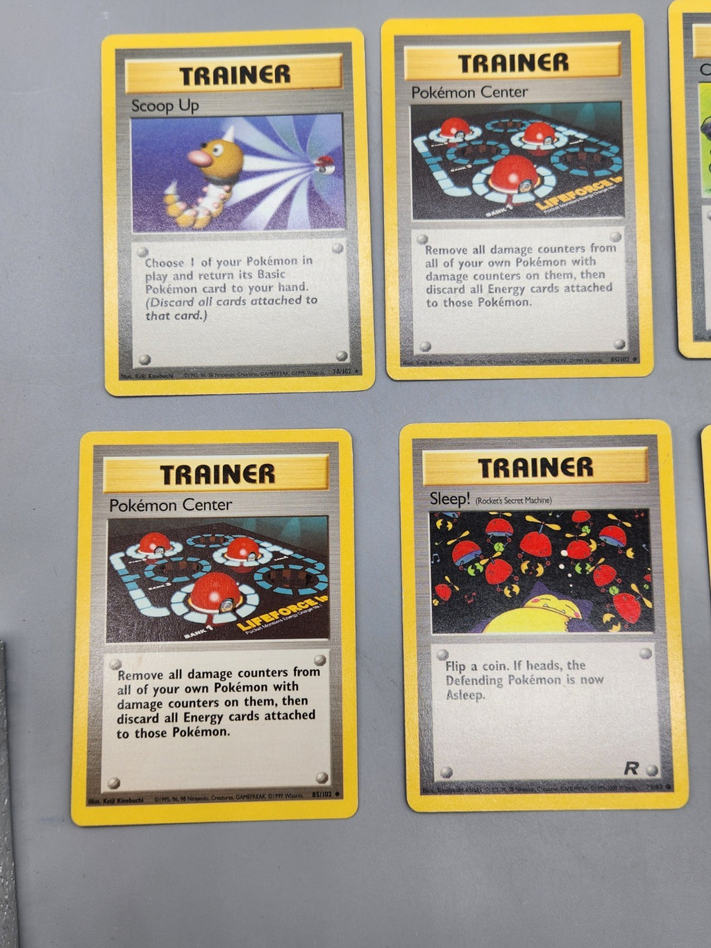 Vintage Pokémon Trainer Card Lot WOTC Base Set Team Rocket 9 Cards Pokemon