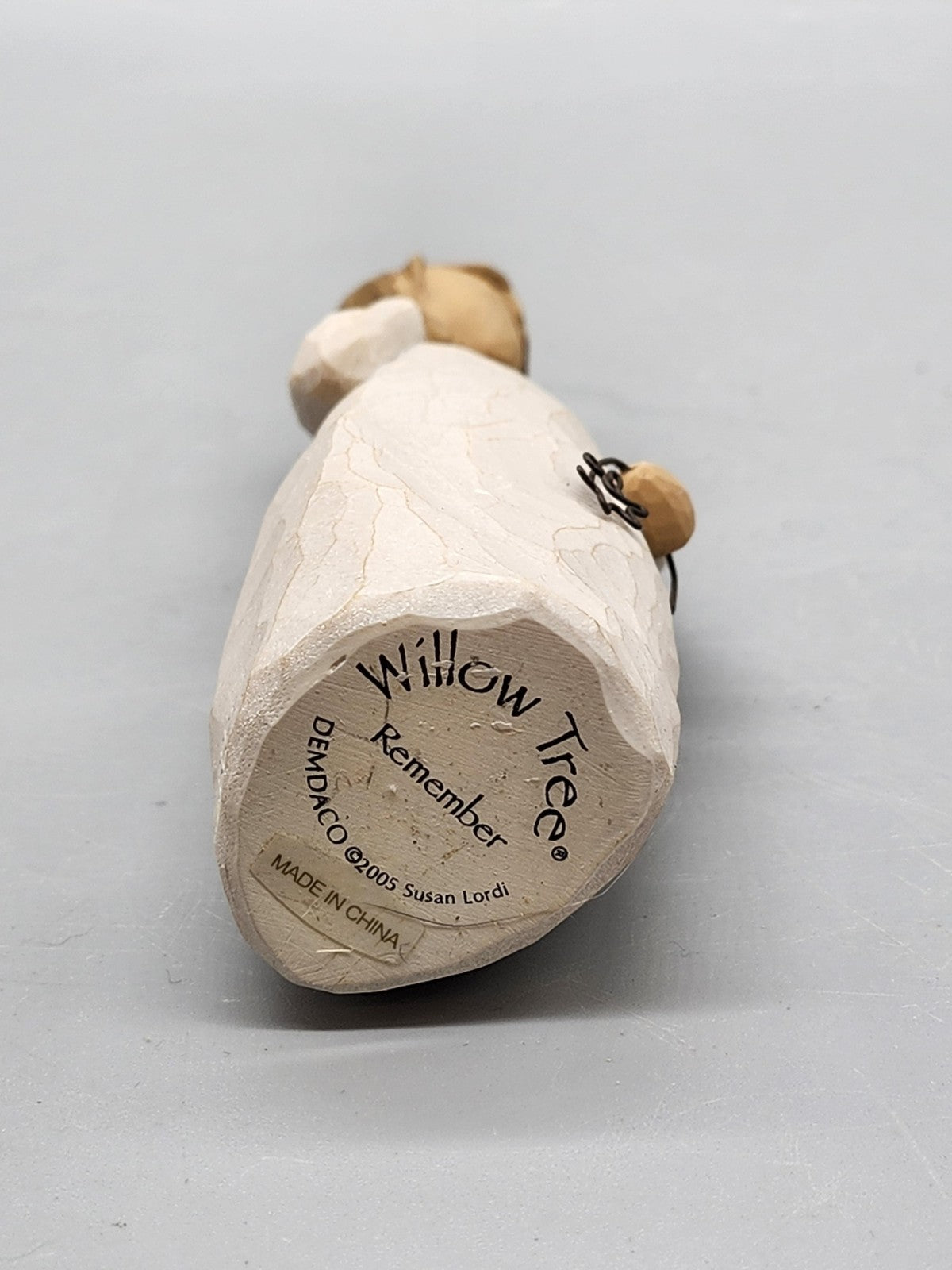 Vintage Willow Tree Remember Woman Figurine Small Beige Resin Folk Art Decor