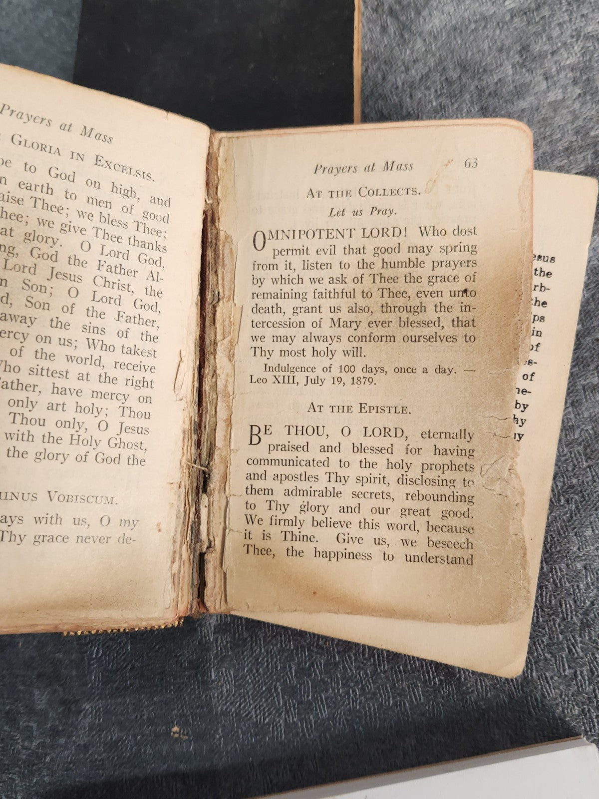 1919 The Spiritual Treasure Catholic Prayer Book + Way Of The Cross Pocket Lot