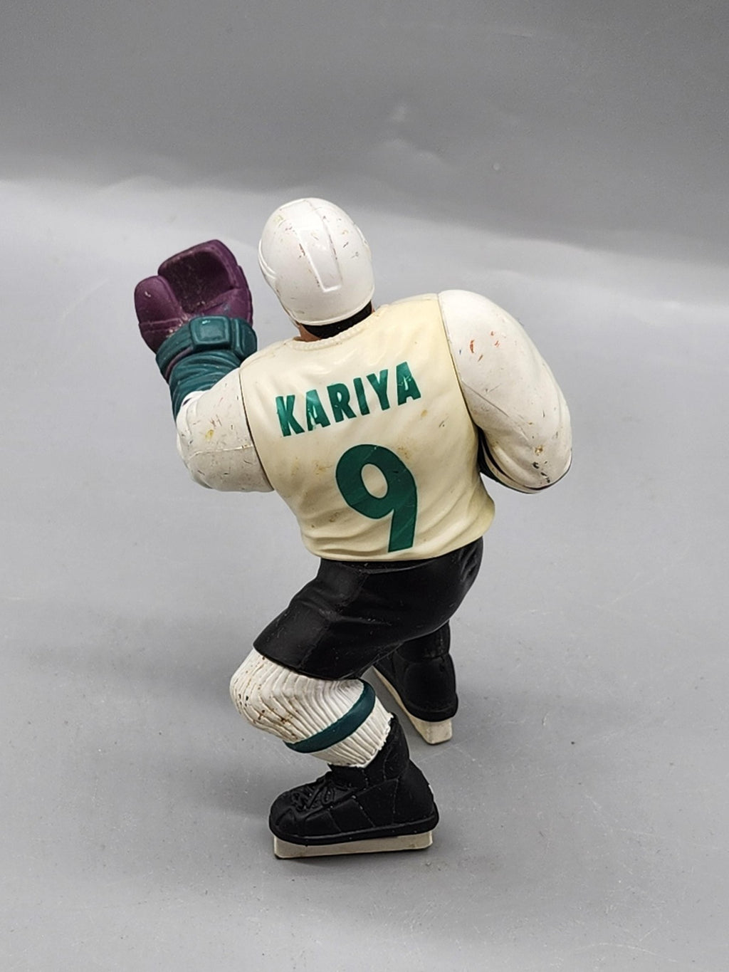 Vintage Mighty Ducks Paul Kariya Action Figure Plastic Toy Loose White Hockey