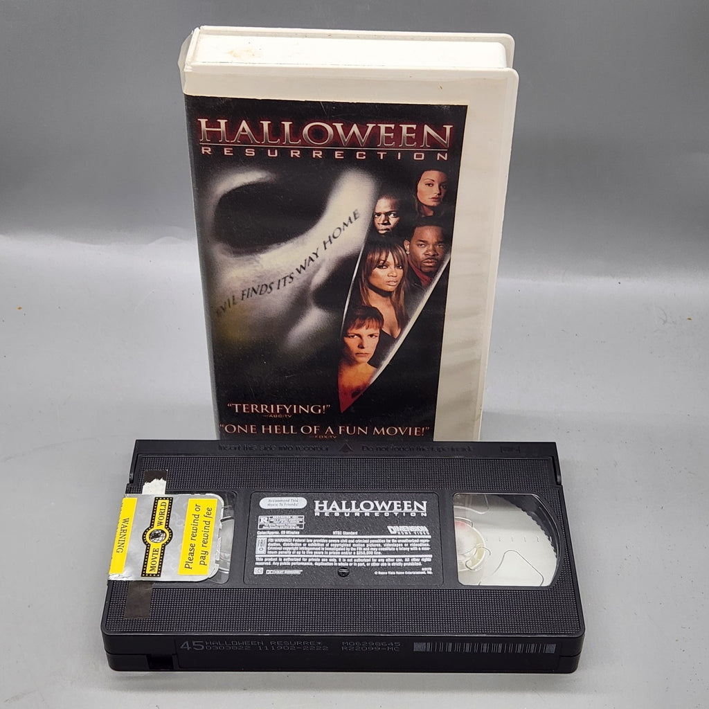 Halloween Resurrection VHS 🎬 Retro Horror Classic – Video Store Era Tape