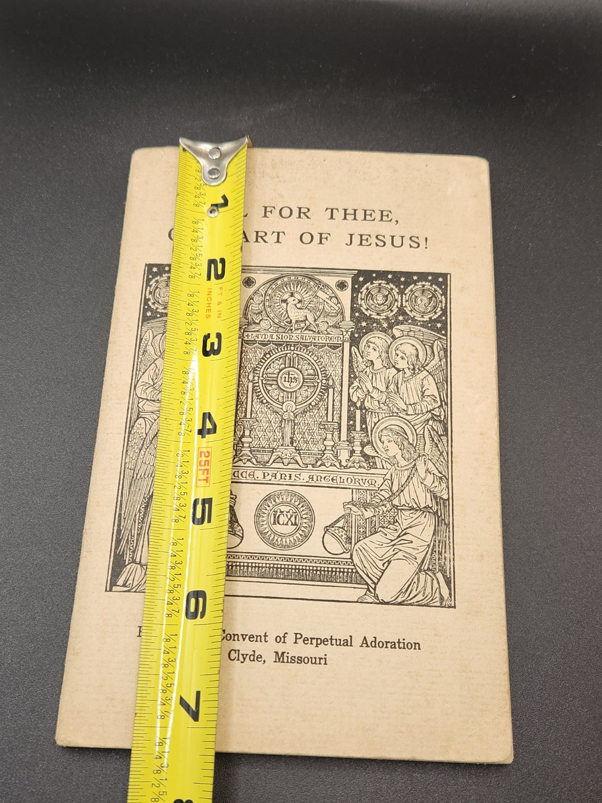 Vintage Catholic devotional booklet titled “All For Thee, O Heart of Jesus!”...