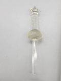Vintage Glass Medical Laboratory Pipette Stopper Clear U.S. Patent Glassware
