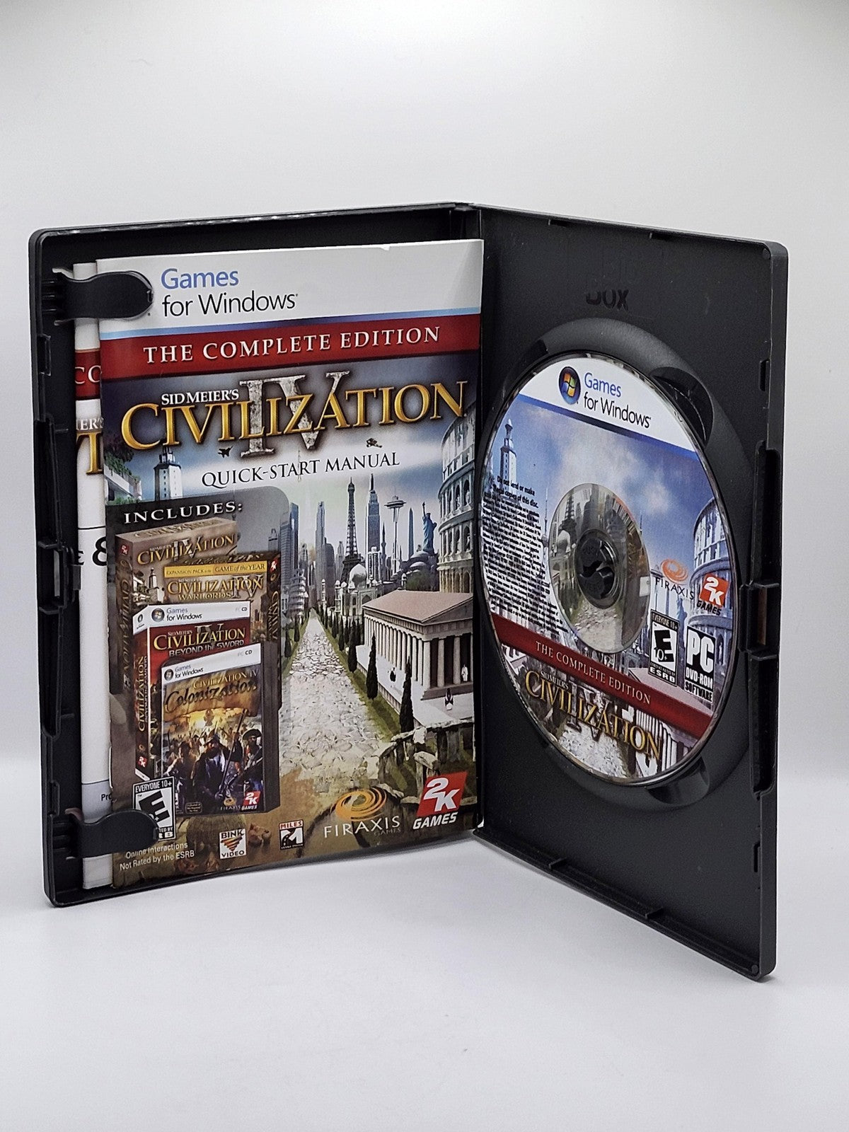 Sid Meier's Civilization IV Complete Edition PC DVD Game E10+ 2K Manual Included