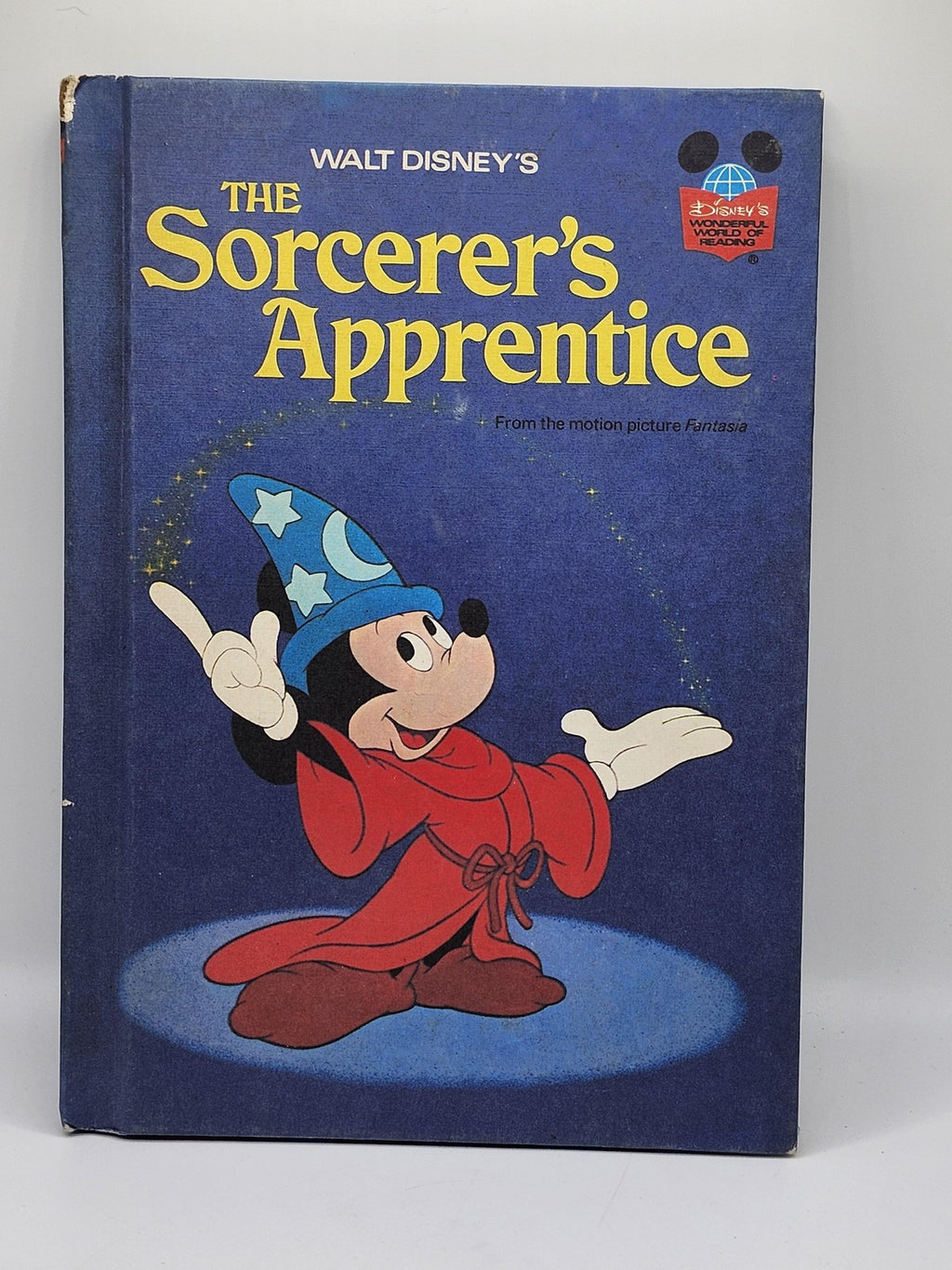 Vintage Sorcerer's Apprentice Walt Disney Blue HC Kids Picture Book 1973 USA