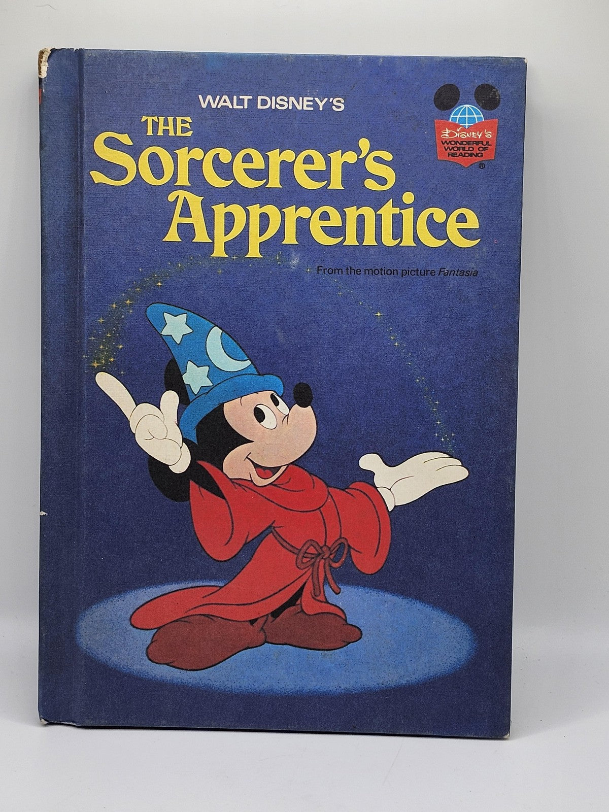 Vintage Sorcerer's Apprentice Walt Disney Blue HC Kids Picture Book 1973 USA