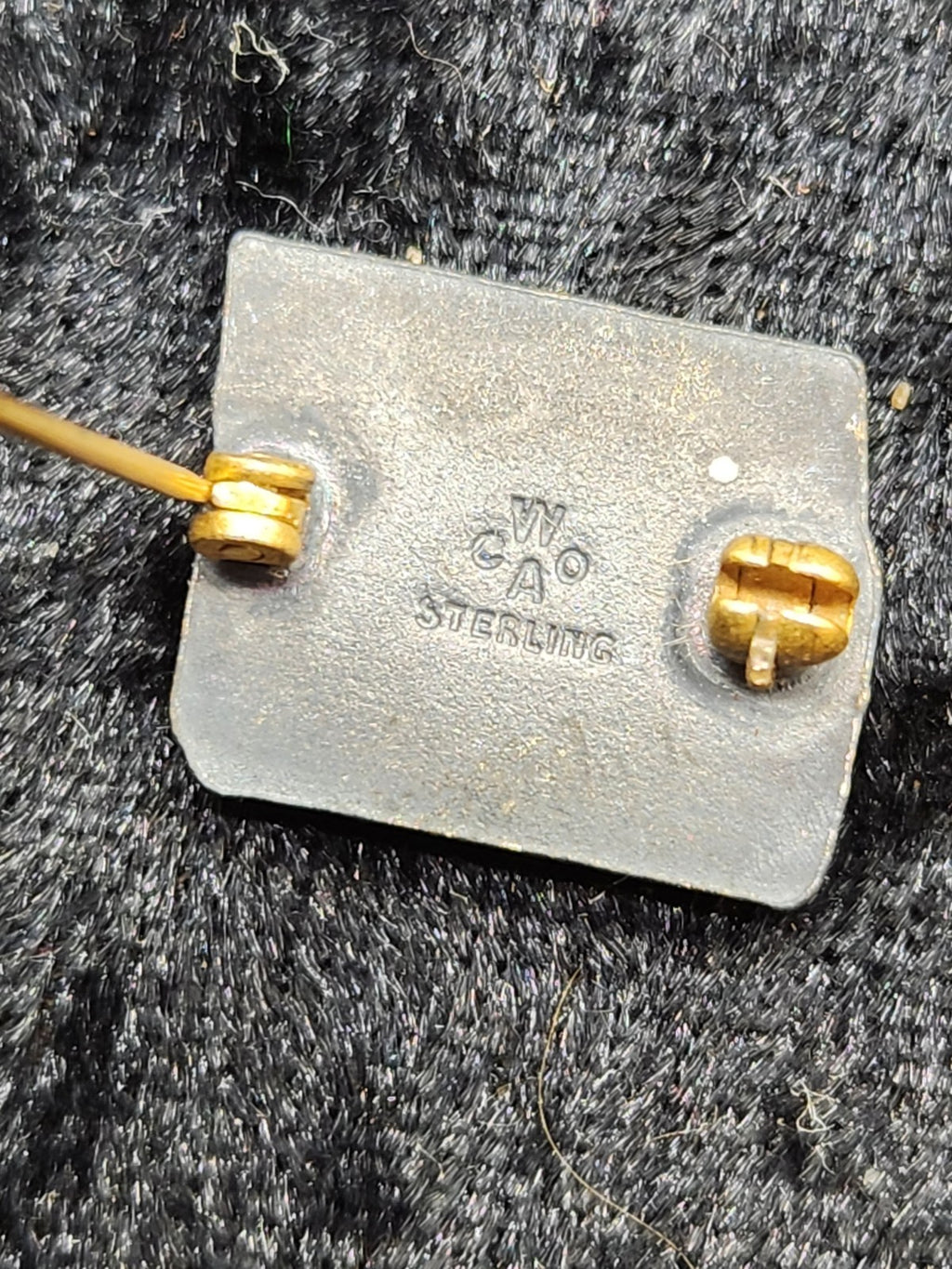 Vintage Sterling Silver Retro Broadcast Receiver Brooch Enamel Figural Pin