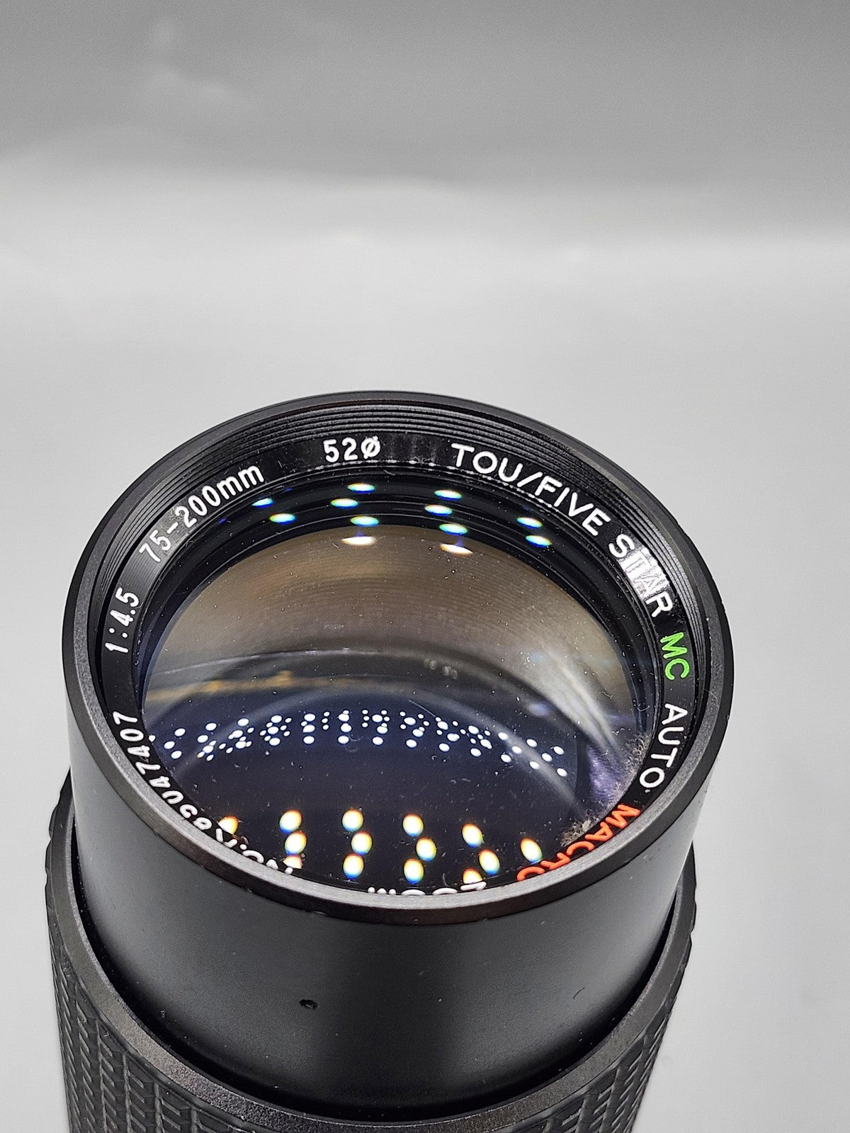 Vintage TOU/FIVE STAR 75-200mm F/4.5 MC Auto Macro Zoom Lens Pentax K Japan