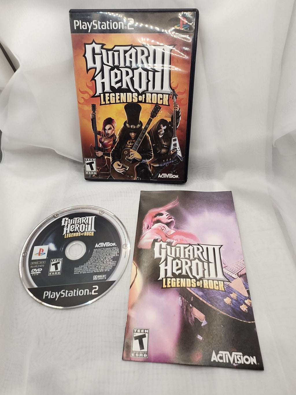 Guitar Hero III Legends Of Rock PlayStation 2 PS2 Game CIB Activision NTSC-U/C