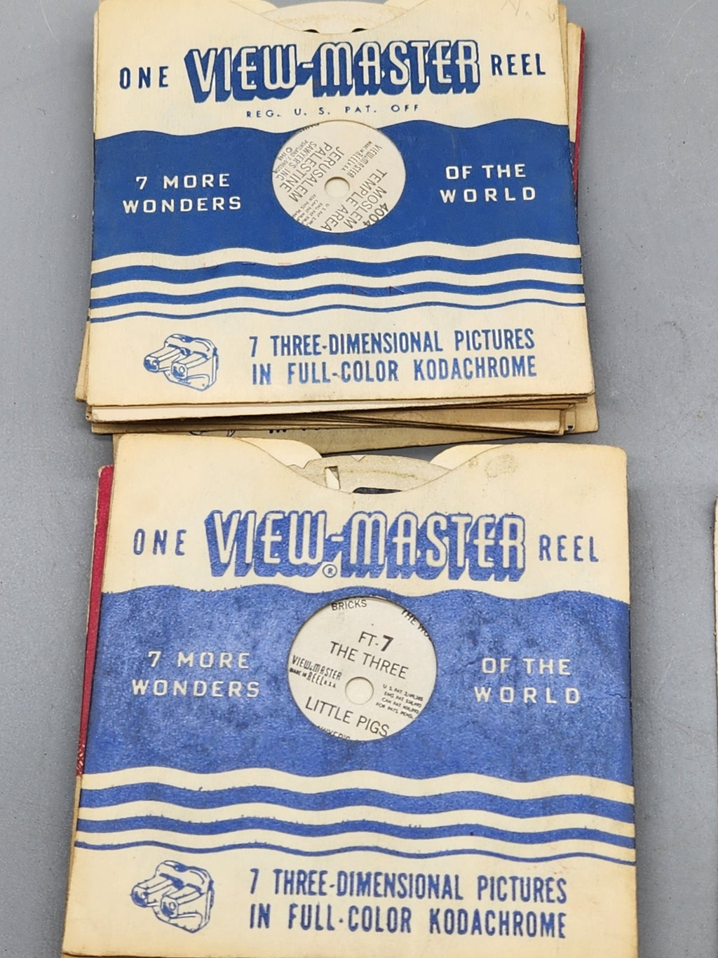 Vintage Sawyer's View-Master Viewer + Reels Lot 1950s Sam Sawyer Three Little...
