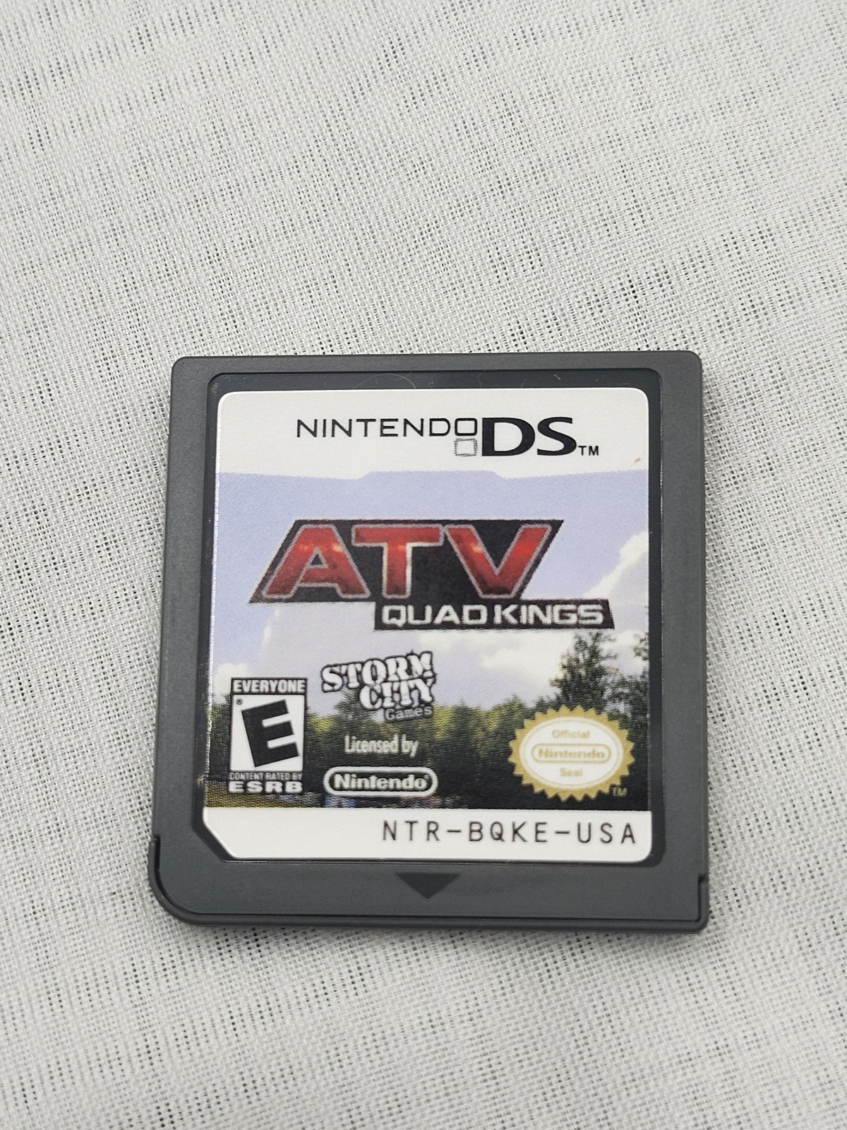 ATV Quad Kings Nintendo DS Game Cart Storm City Games NTSC-U/C E Racing Sports