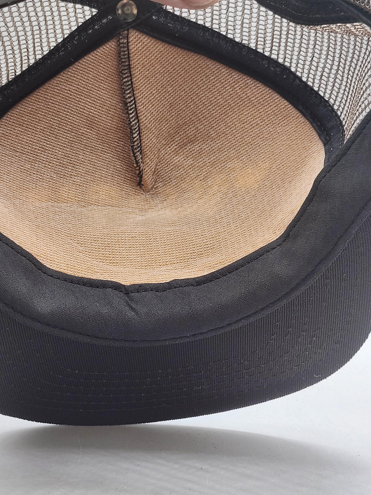 Vintage Waccamaw Pottery Security Hat Cap Snap Back Mens One Size Brown Mesh