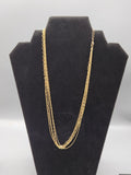 Vintage BSE Italy Layered Gold Tone Necklace Multi Chain Adjustable Statement...