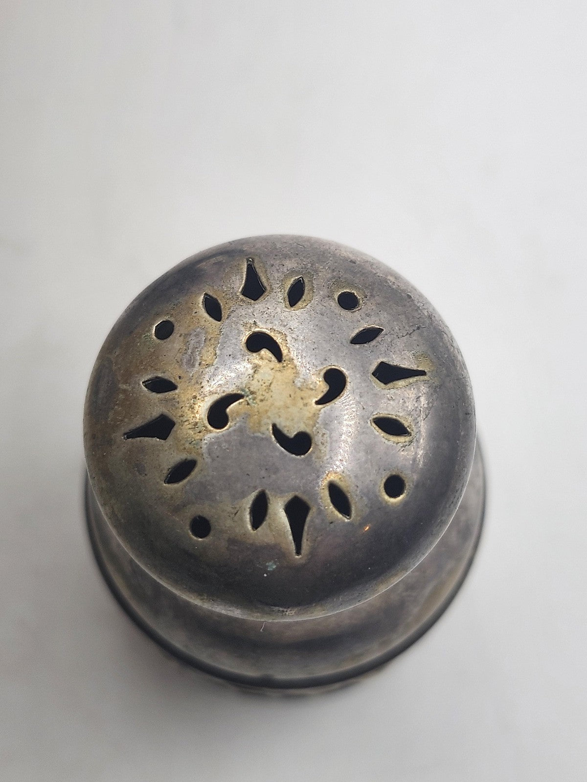 Vintage Gorham Flora Silver Plate Salt Pepper Shaker Art Nouveau Small USA