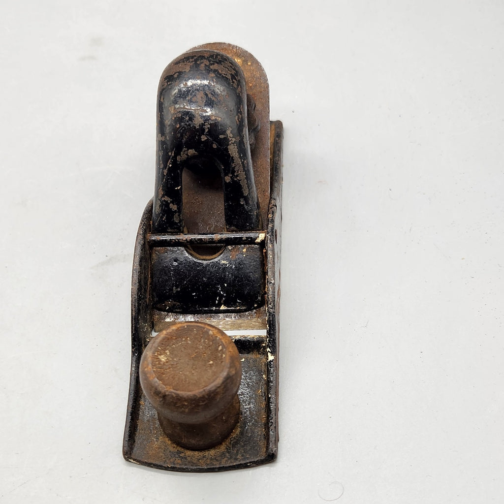 Vintage Woodworking Hand Plane – Cast Metal w/ Wooden Handle