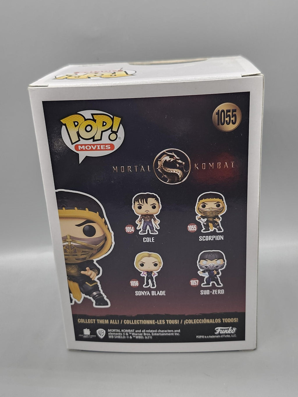 Funko Pop Movies Mortal Kombat Scorpion 1055 Vinyl Figure Yellow Collectible