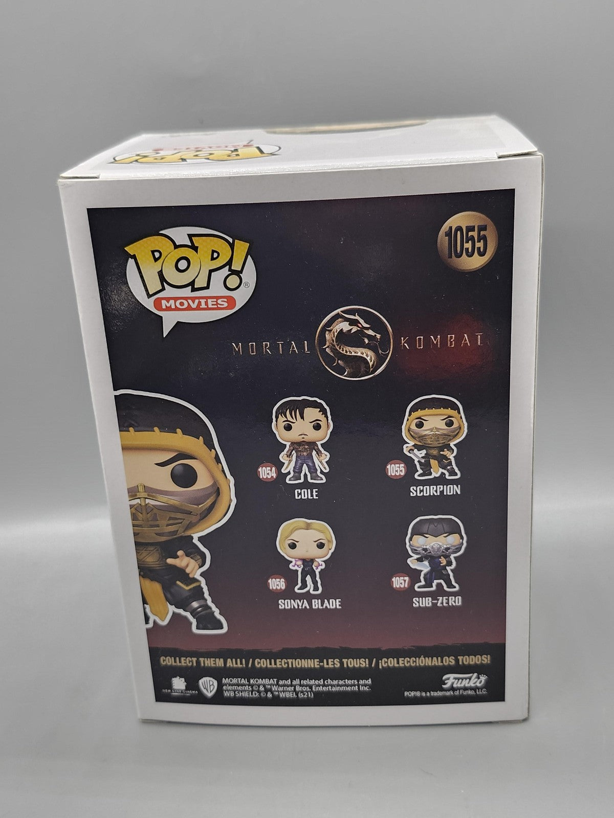 Funko Pop Movies Mortal Kombat Scorpion 1055 Vinyl Figure Yellow Collectible