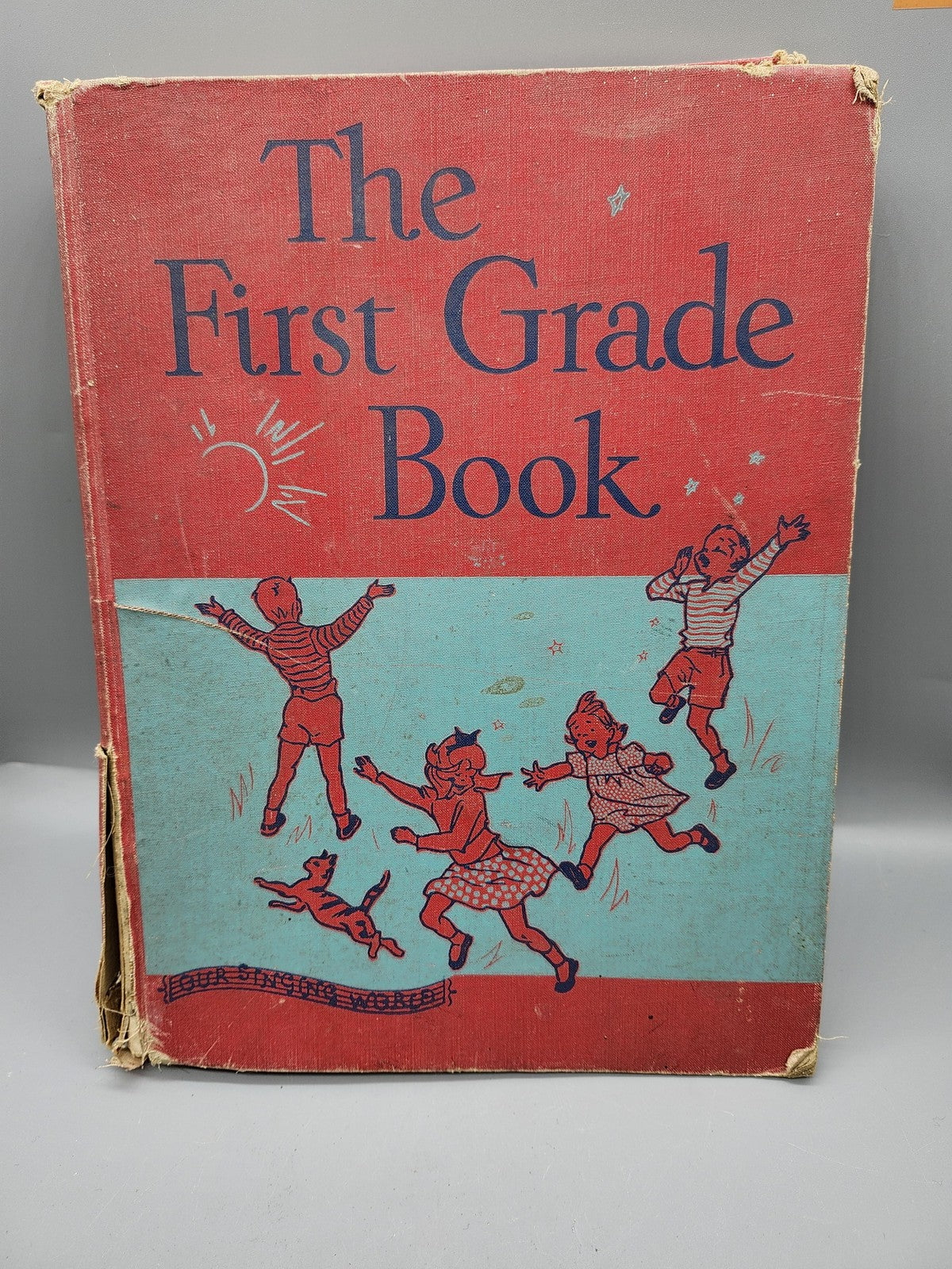 Vintage First Grade Book Pitts Glenn Watters Ginn Red HC Music Songbook USA