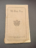 1930 My Daily Visit Catholic Prayer Book Pocket Devotional Benedictine Convent