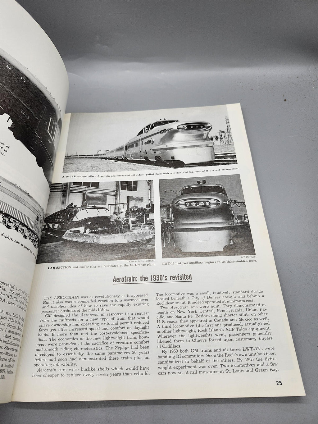 Vintage Our GM Scrapbook Morgan Kalmbach PB Trains Diesel Locos 1971 Orange USA