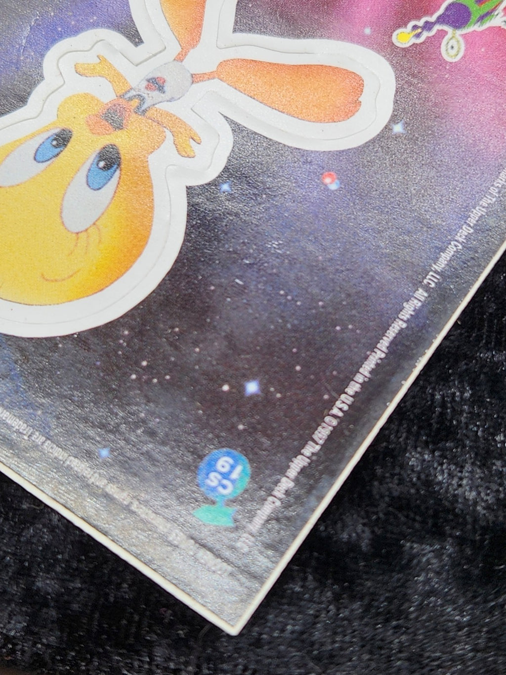1997 Upper Deck Space Jam Cosmic Showdown CS19 Tweety Bird Die-Cut Sticker Card