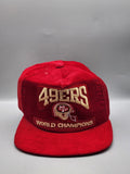 Vintage San Francisco 49ers Hat Cap Snap Back NFL Red One Size New Era Mens