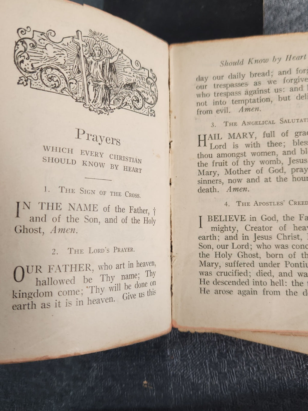 1919 The Spiritual Treasure Catholic Prayer Book + Way Of The Cross Pocket Lot