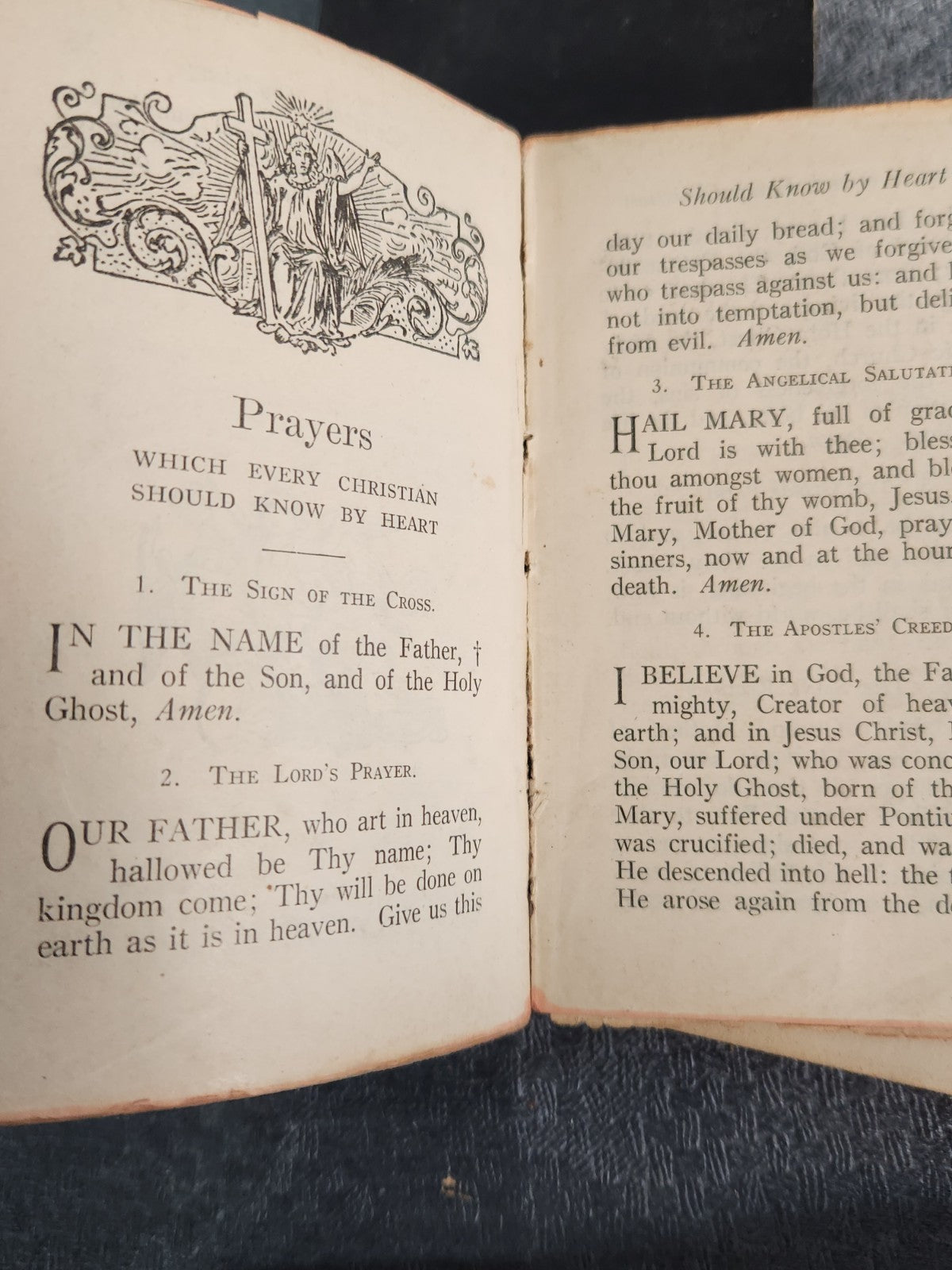 1919 The Spiritual Treasure Catholic Prayer Book + Way Of The Cross Pocket Lot