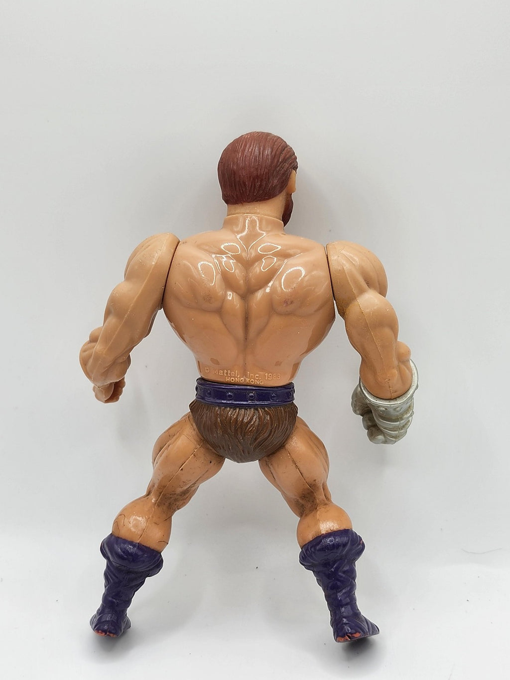Vintage Masters Of Universe Fisto 6in Action Figure Mattel Loose Purple Boots