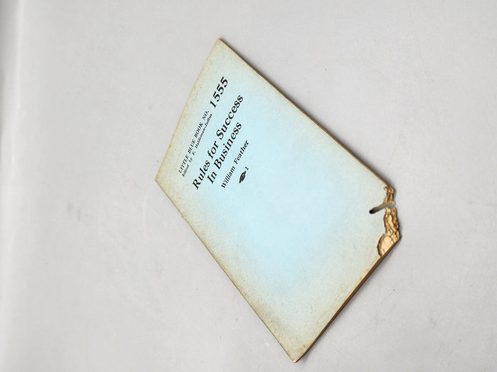 Vintage Rules For Success In Business William Feather Haldeman Julius Mini PB