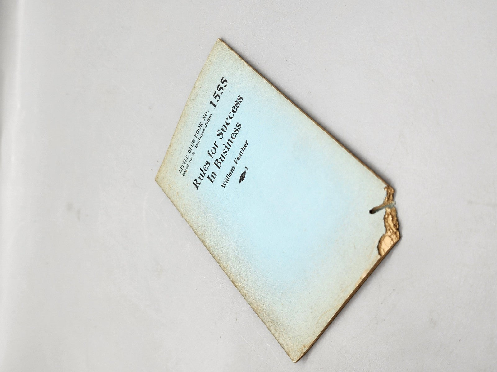 Vintage Rules For Success In Business William Feather Haldeman Julius Mini PB
