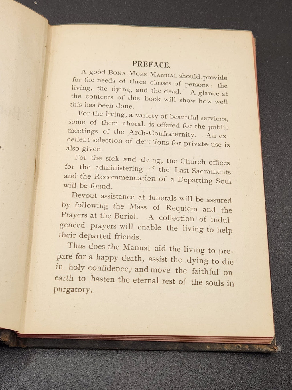 Antique 1896 “The Manual of the Bona Mors Confraternity” Apostleship of...