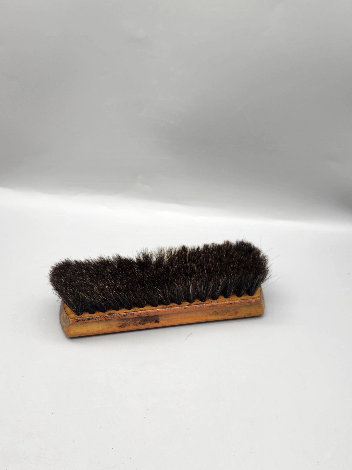 CPC Wood Handle Horsehair Fabric Brush Brown Handheld Cleaning Tool Dusting