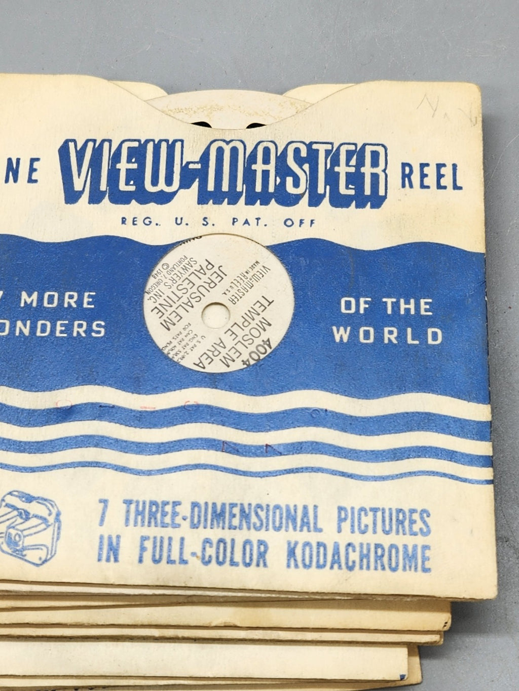 Vintage Sawyer's View-Master Viewer + Reels Lot 1950s Sam Sawyer Three Little...