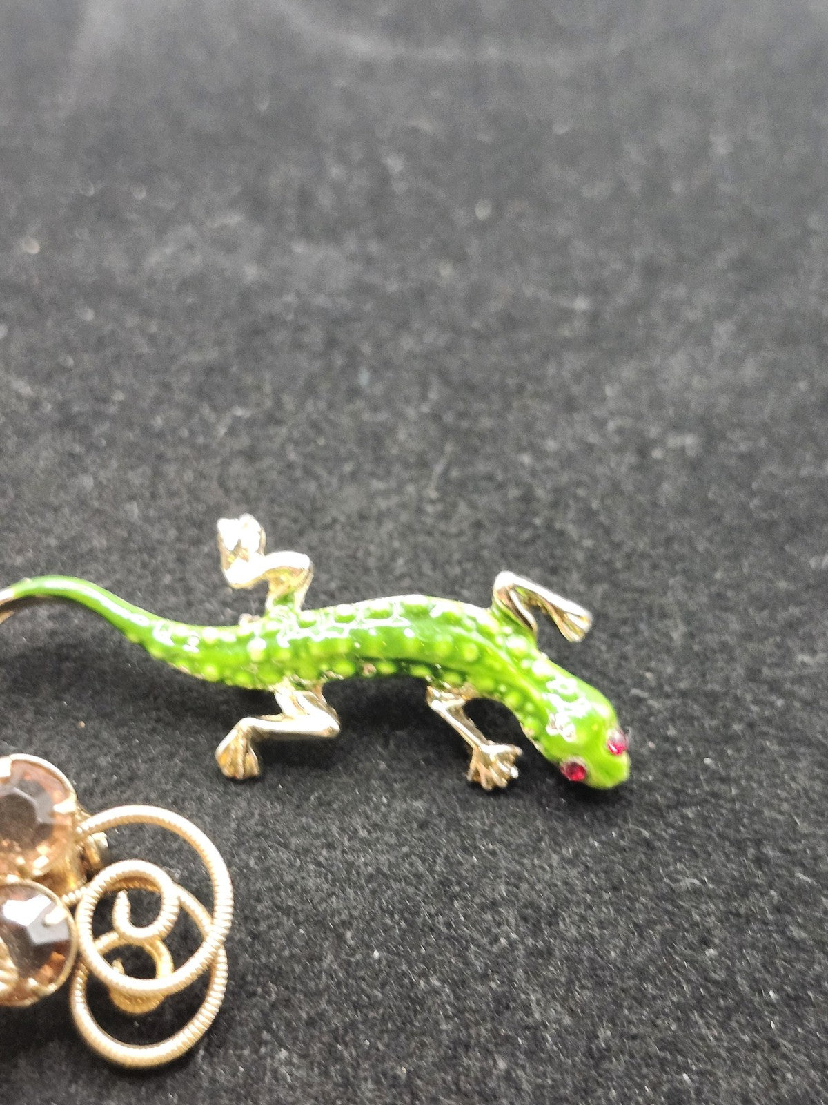 Lizard Butterfly Flower Brooch Pin Lot Enamel Rhinestone Costume Jewelry Set