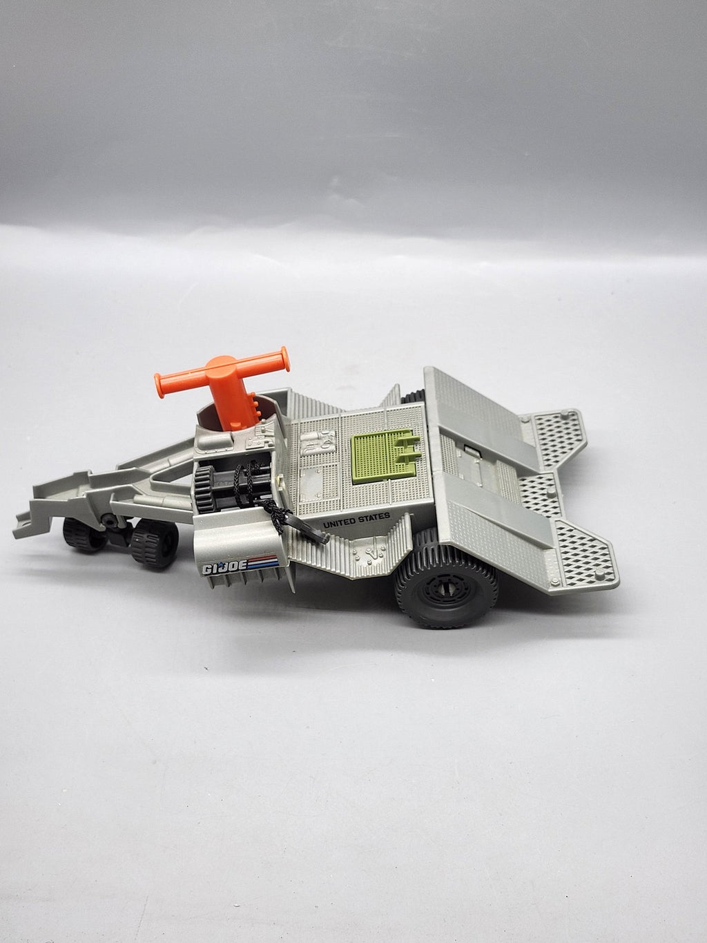 Vintage 1987 G.I. Joe Gray Gun Cannon Trailer Playset Hasbro Plastic Toy Loose