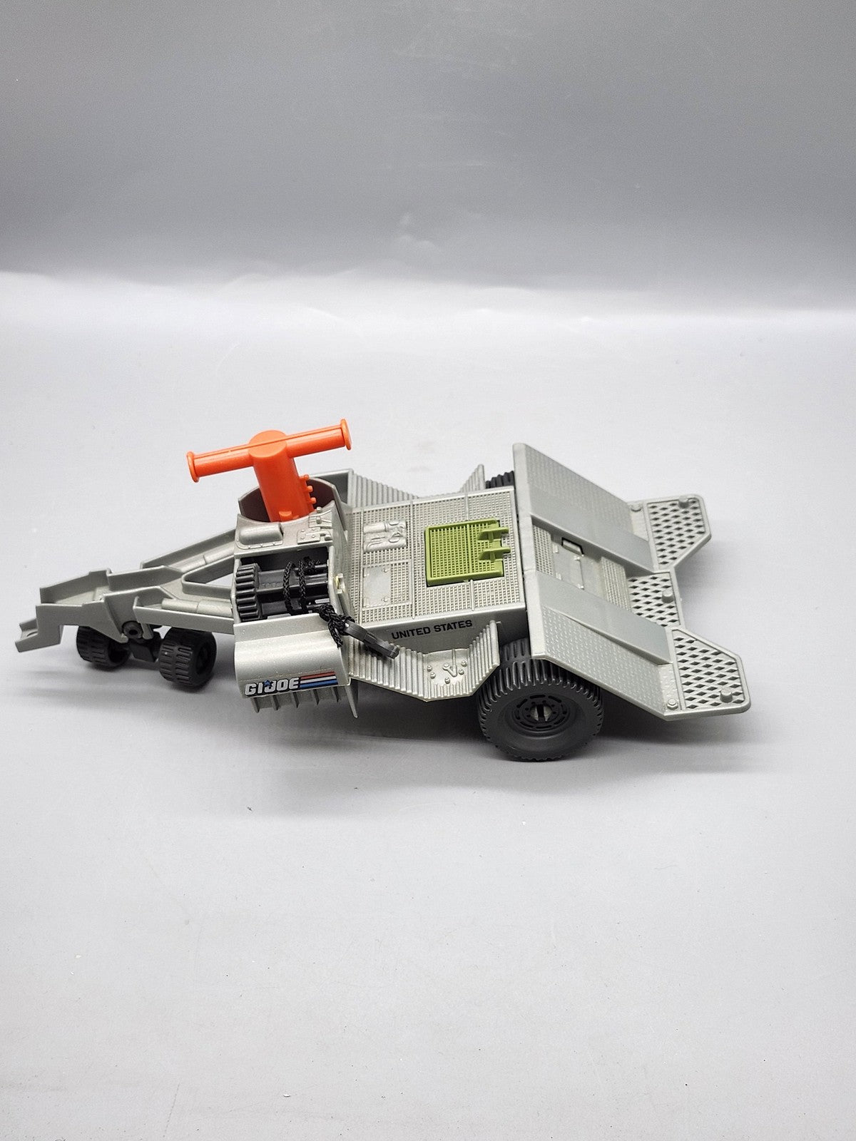 Vintage 1987 G.I. Joe Gray Gun Cannon Trailer Playset Hasbro Plastic Toy Loose
