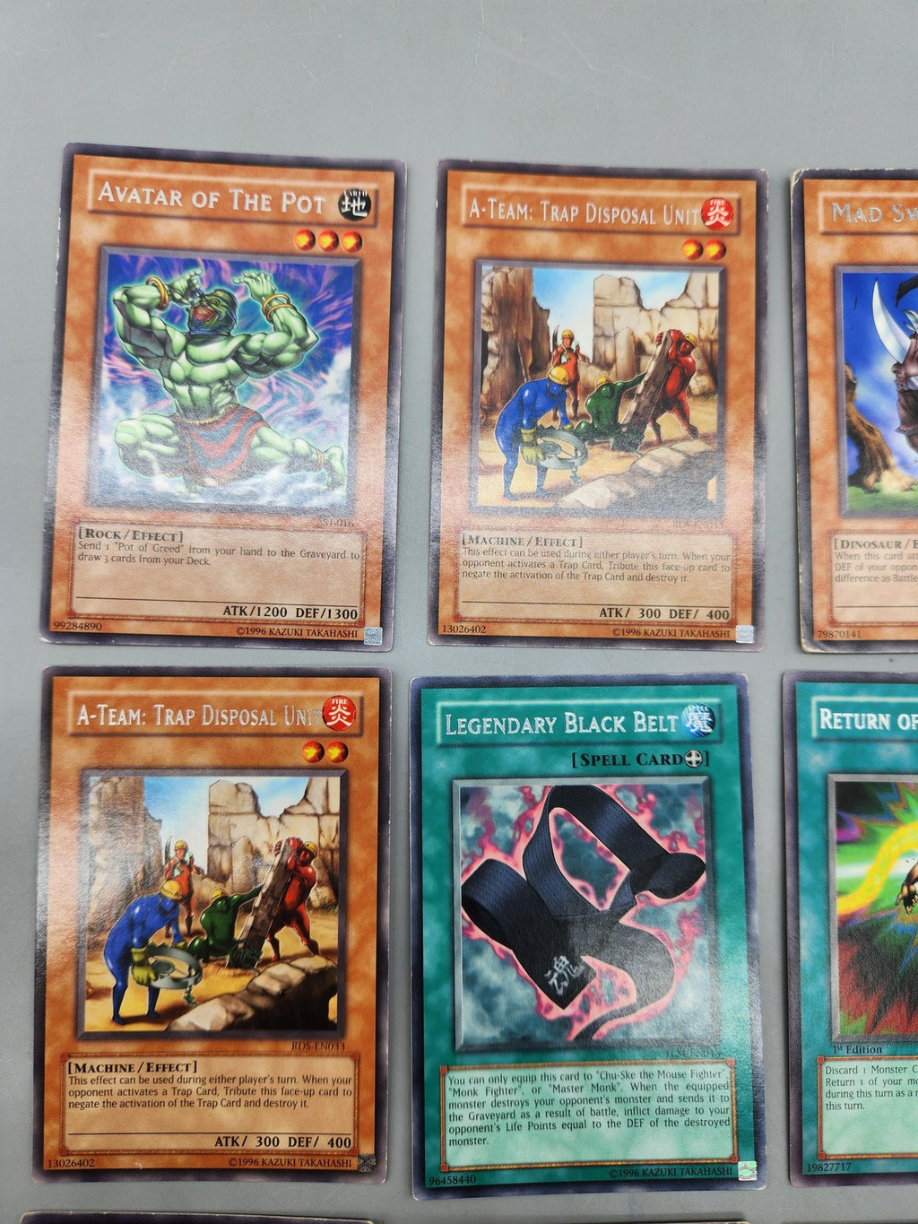 Vintage Yu-Gi-Oh! Konami Card Lot 9pc Avatar Pot Lava Battleguard Elf Set