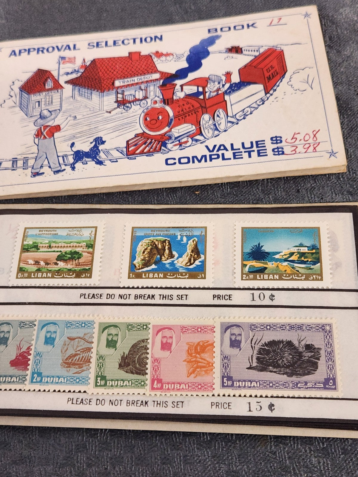 Vintage Stamp Approval Selection Books Lot Gulfstream Tru-Value Foreign Mint...