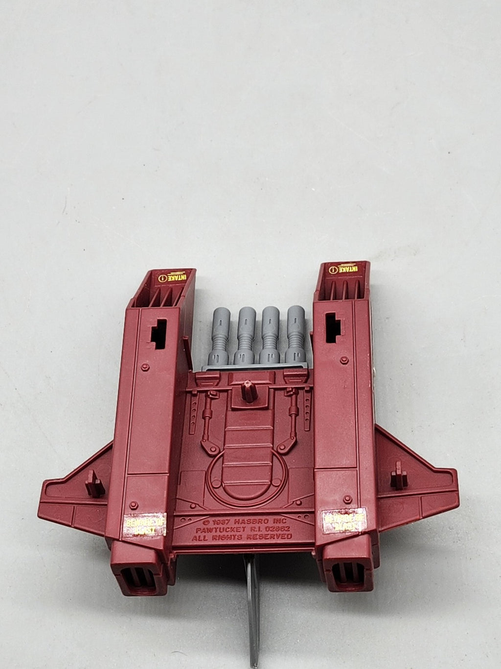 Vintage 1987 G.I. Joe Cobra Jet Pack Replacement Part Hasbro Red Plastic Loose