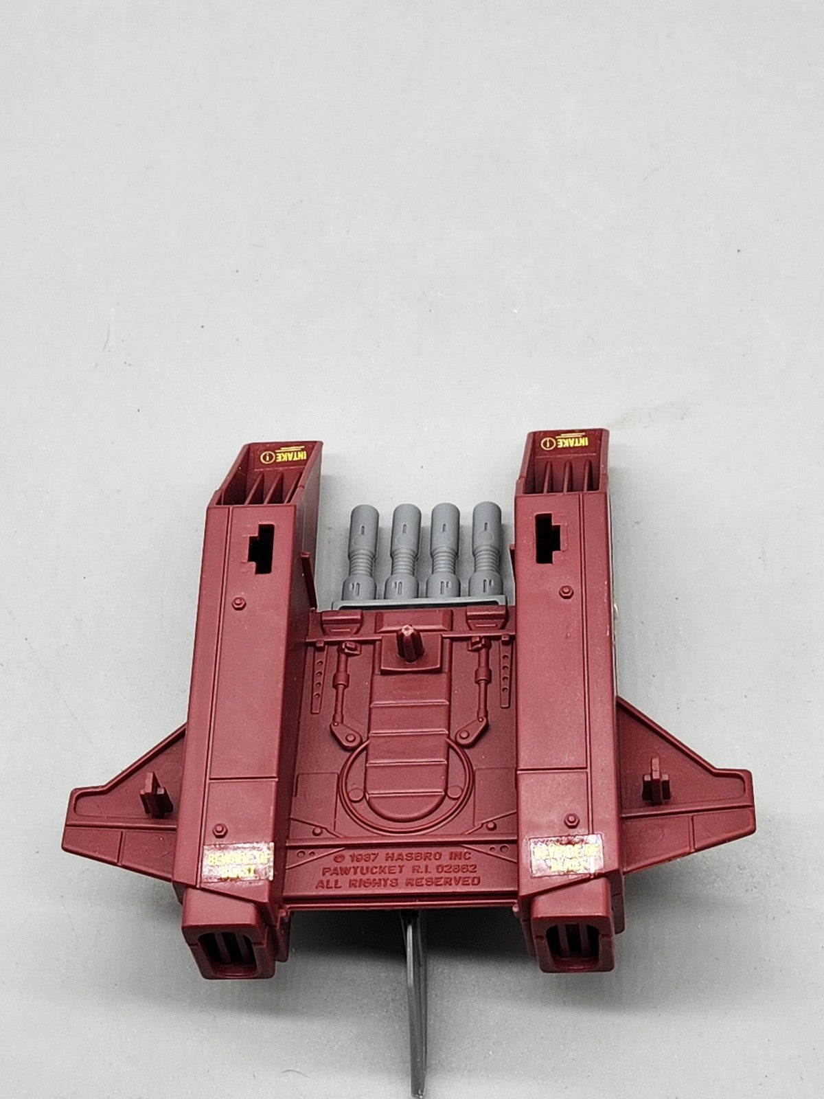 Vintage 1987 G.I. Joe Cobra Jet Pack Replacement Part Hasbro Red Plastic Loose